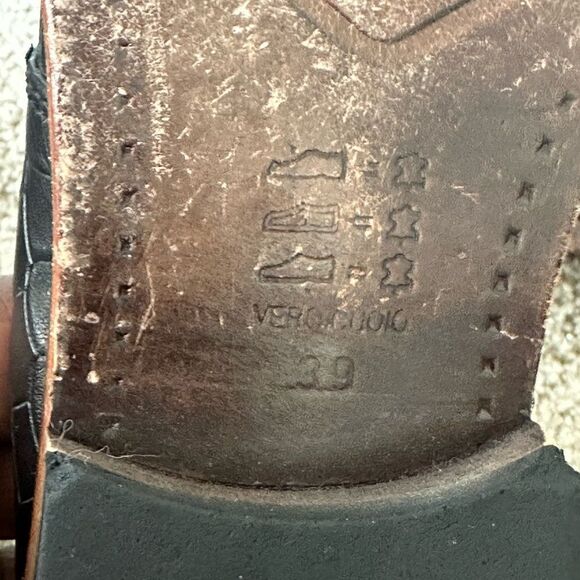 S.Baker Black Men’s Crocodile Dress Shoes 39 - Picture 10 of 12